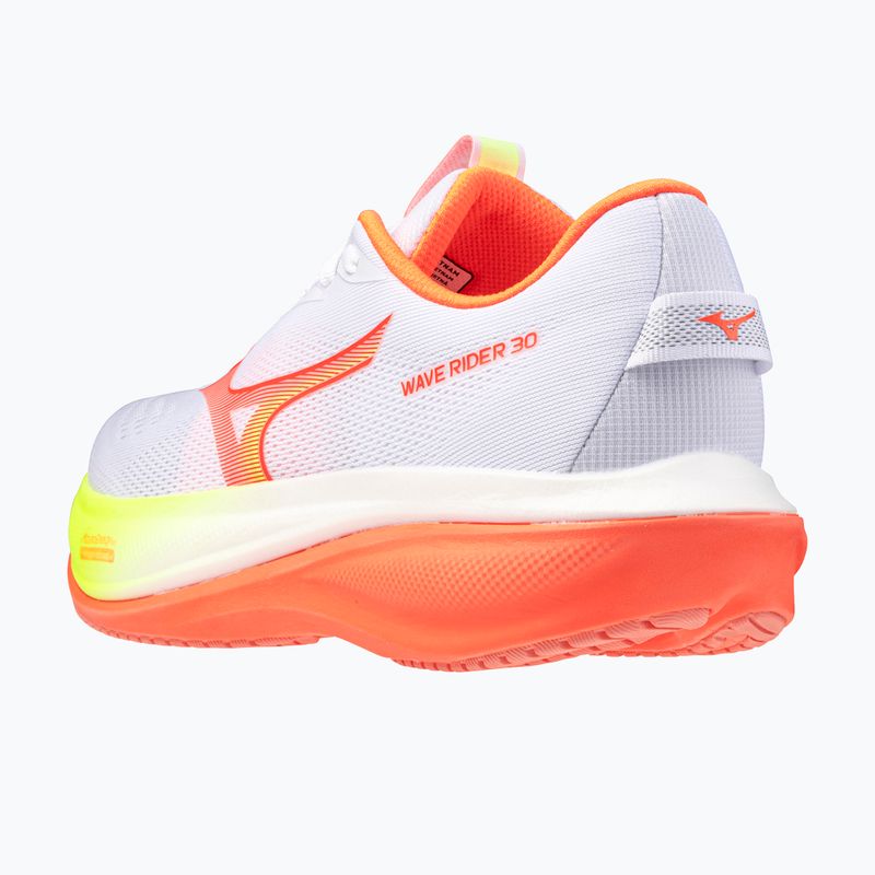 Scarpe da corsa donna Mizuno Wave Rider 30 white/flamingo coral/lime pulp 4