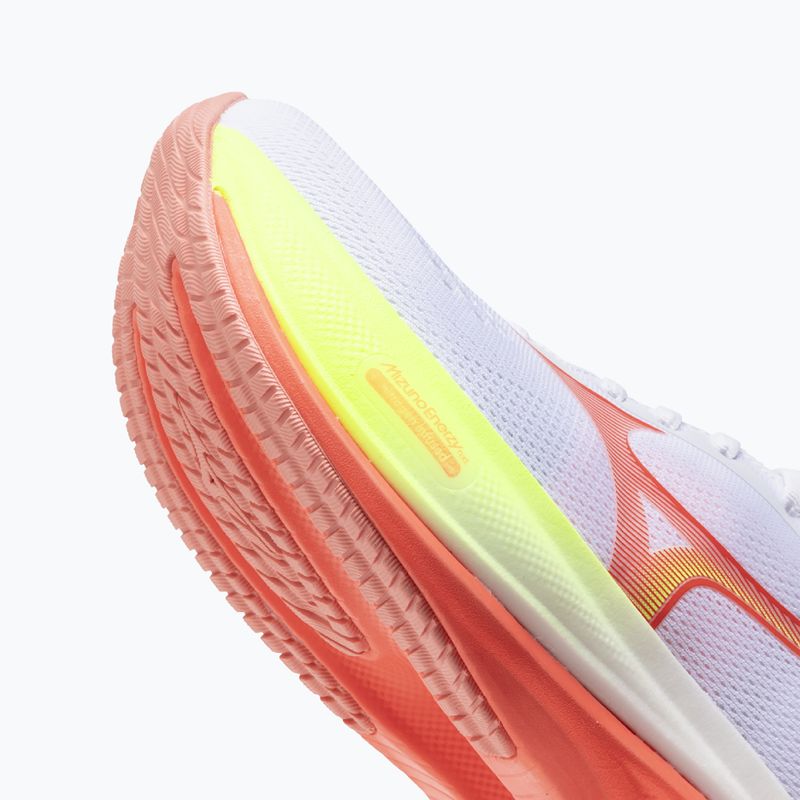 Scarpe da corsa donna Mizuno Wave Rider 30 white/flamingo coral/lime pulp 8