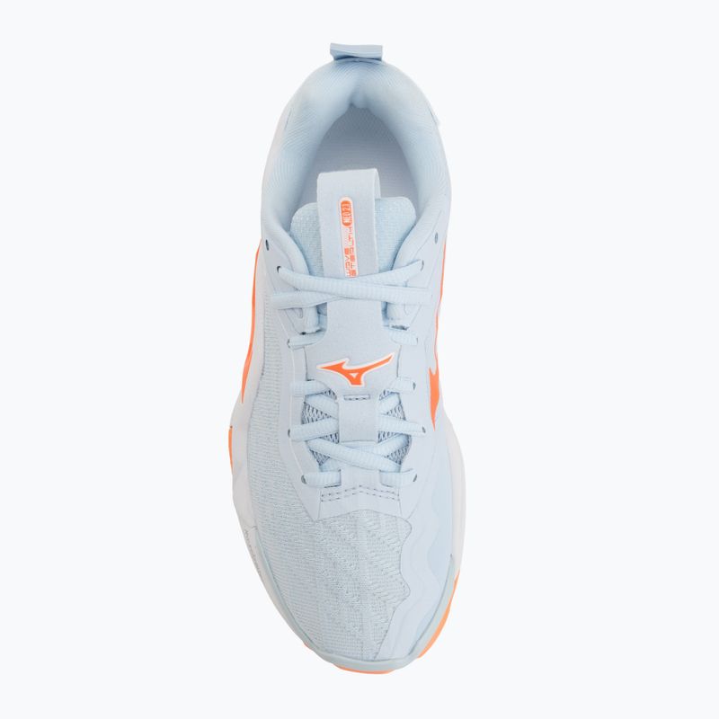 Scarpe da pallamano donna Mizuno Wave Stealth Neo 2.1 blue finch/lava orange/white 5