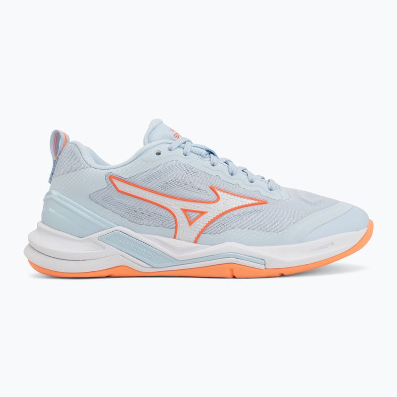Scarpe da pallamano donna Mizuno Wave Stealth Elite blue finch/white 2