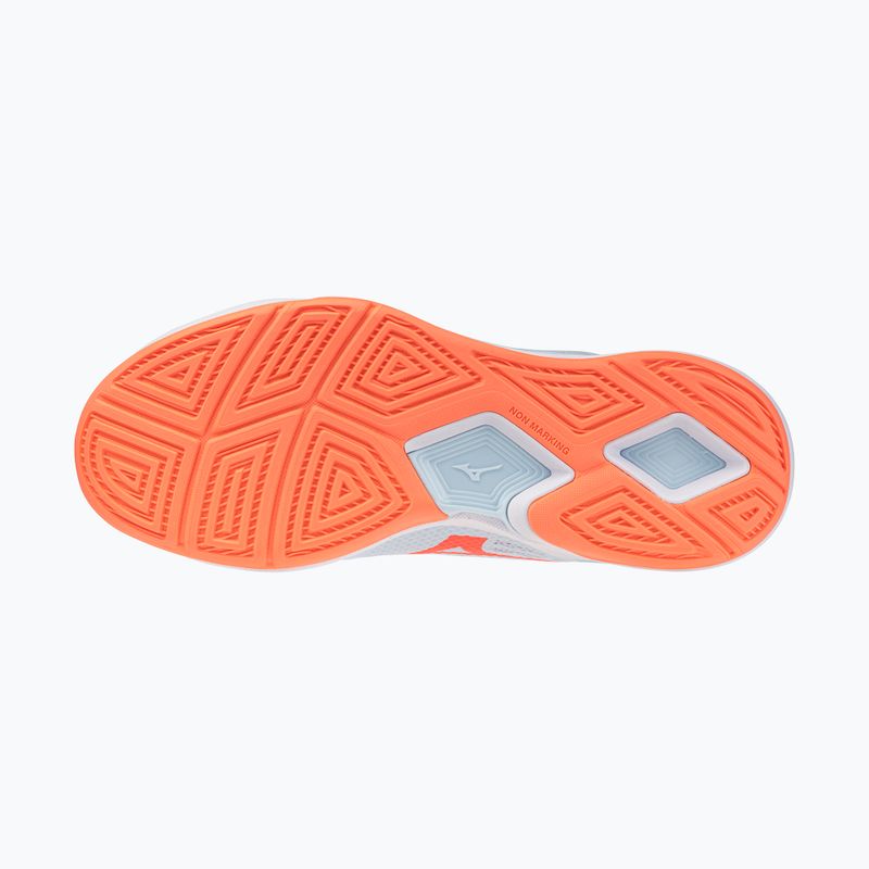 Scarpe da pallamano donna Mizuno Wave Stealth Pro blue finch/lava orange 10