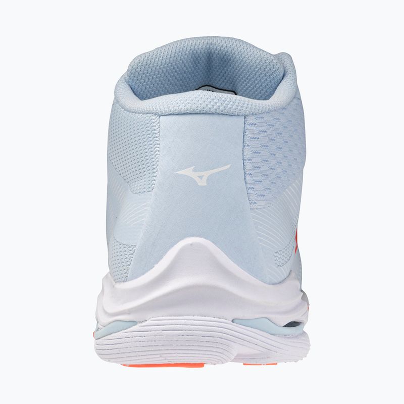Scarpe da pallavolo donna Mizuno Wave Lightning Pro Mid blue finch/lava orange/flamingo coral 3