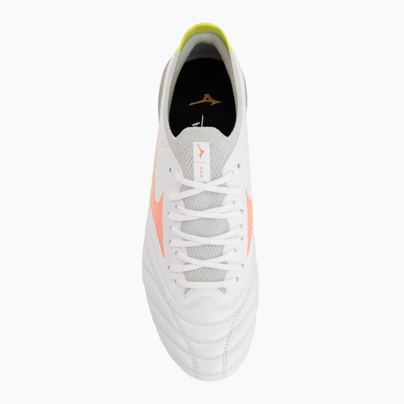 Scarpe da calcio Mizuno Morelia Neo V β Pro AG white/lava orange/evening primrose 5
