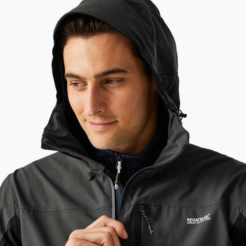 Giacca softshell uomo REGATTA Birchdale II ash/black 4