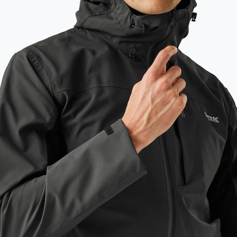 Giacca softshell uomo REGATTA Birchdale II ash/black 6