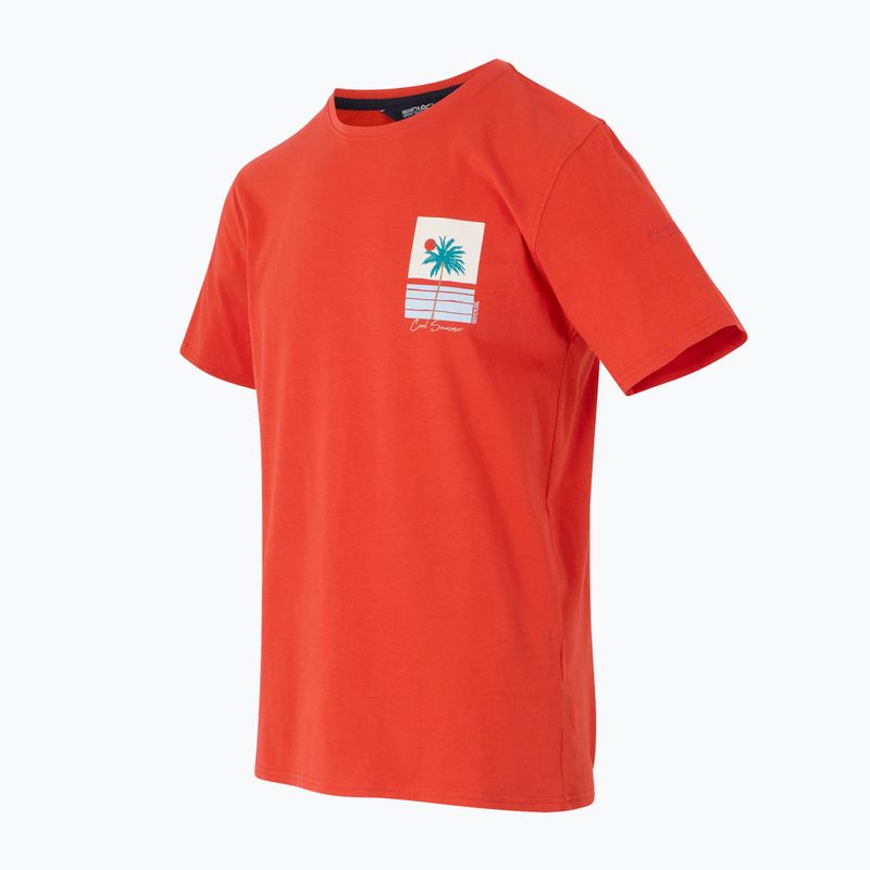 Maglietta da uomo Regatta ClineIX rosso papavero, fresca e estiva 7