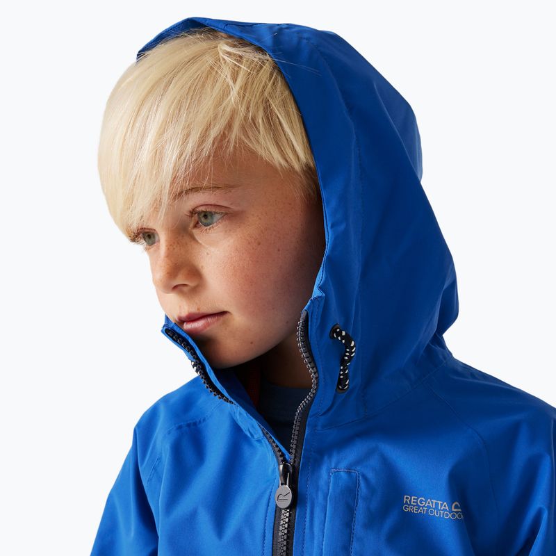REGATTA Hanleigh II giacca da pioggia per bambini blu olimpico/navy/tangerine tango 6