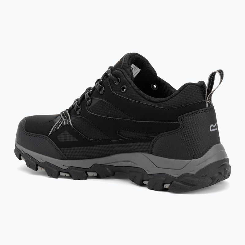 Stivali da trekking da uomo REGATTA Holcombe III Low nero/granito 3
