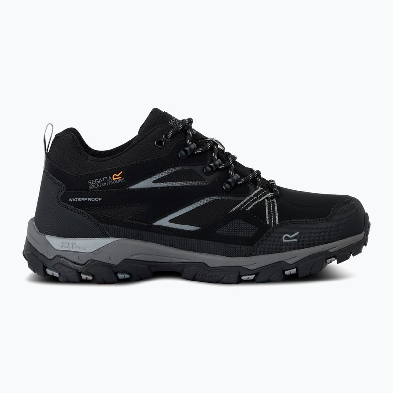 Stivali da trekking da uomo REGATTA Holcombe III Low nero/granito 8