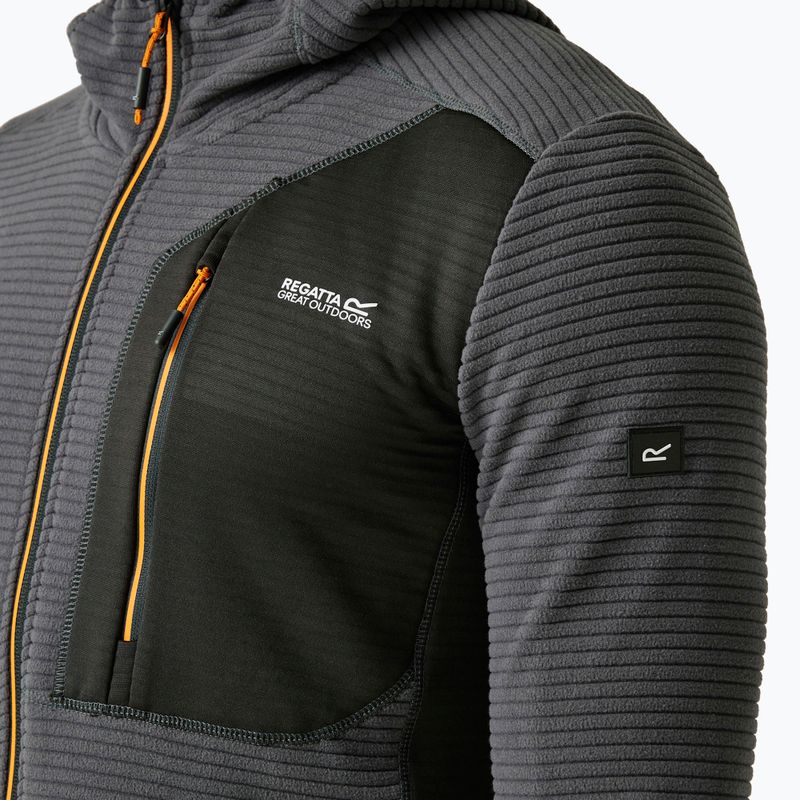 Felpa REGATTA Lakewright uomo cenere/nero 4