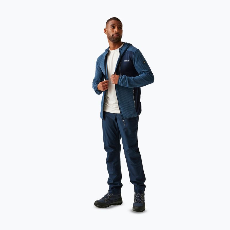 Felpa REGATTA Lakewright uomo denim chiaro di luna/navy 2