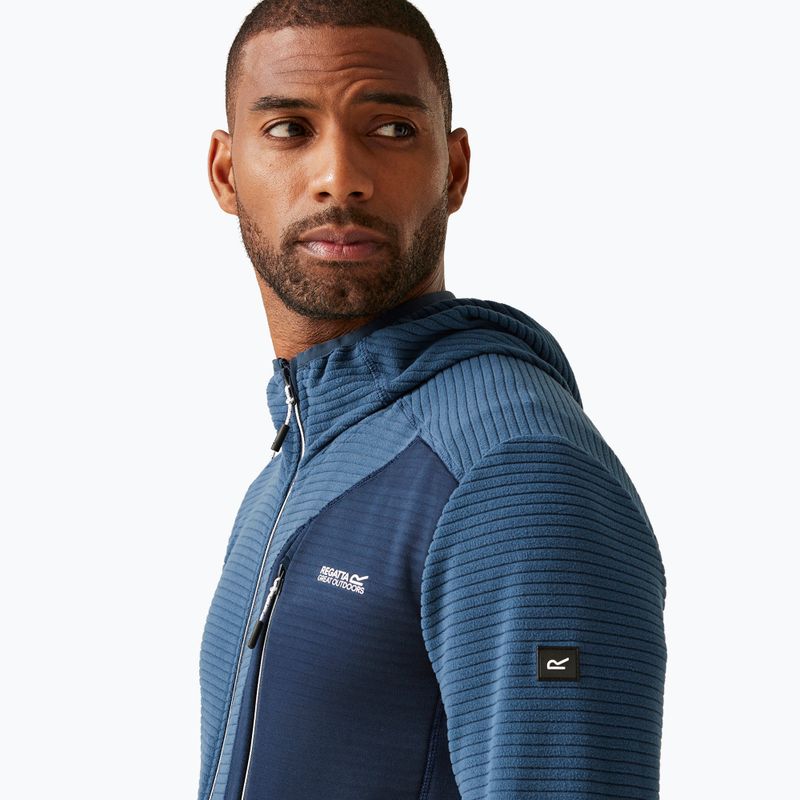 Felpa REGATTA Lakewright uomo denim chiaro di luna/navy 4