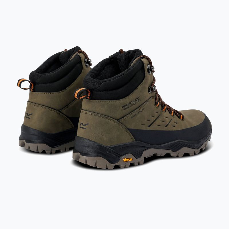Scarpe da trekking uomo REGATTA Blake olive night/pumpkin spice 4