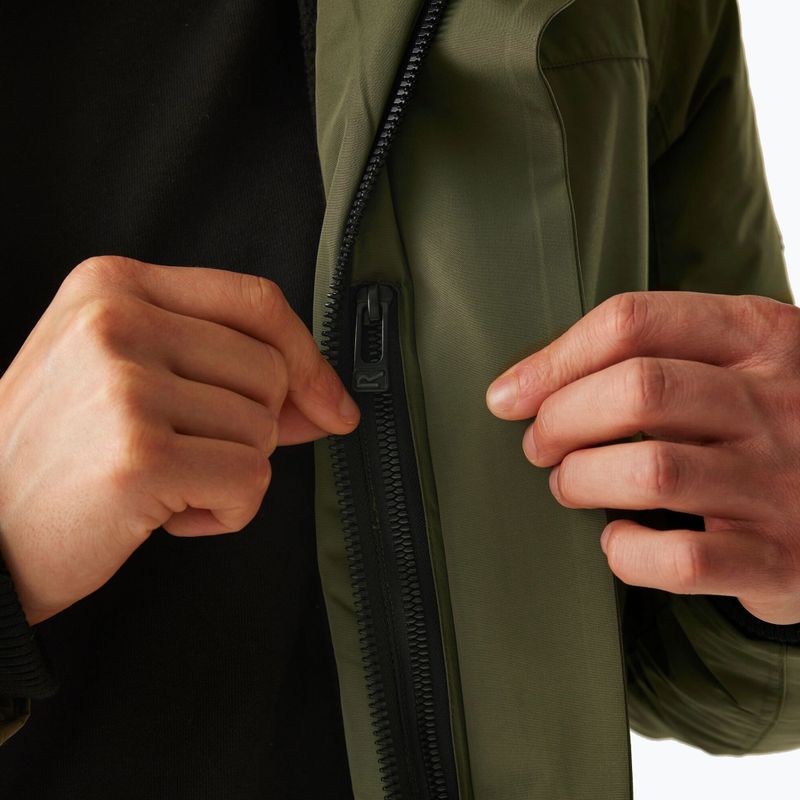 Giacca impermeabile da uomo REGATTA brown olive night/black 9