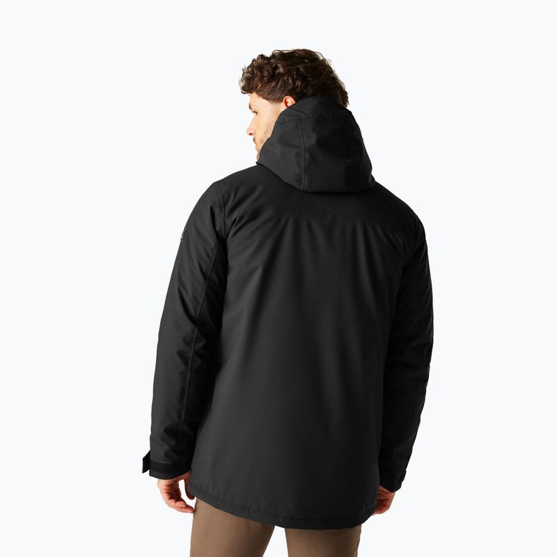 Giacca impermeabile uomo Regatta Balaton black/pumpkin spice 3