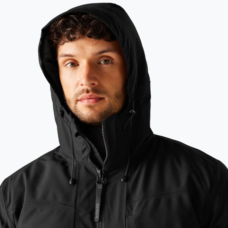 Giacca impermeabile uomo Regatta Balaton black/pumpkin spice 4