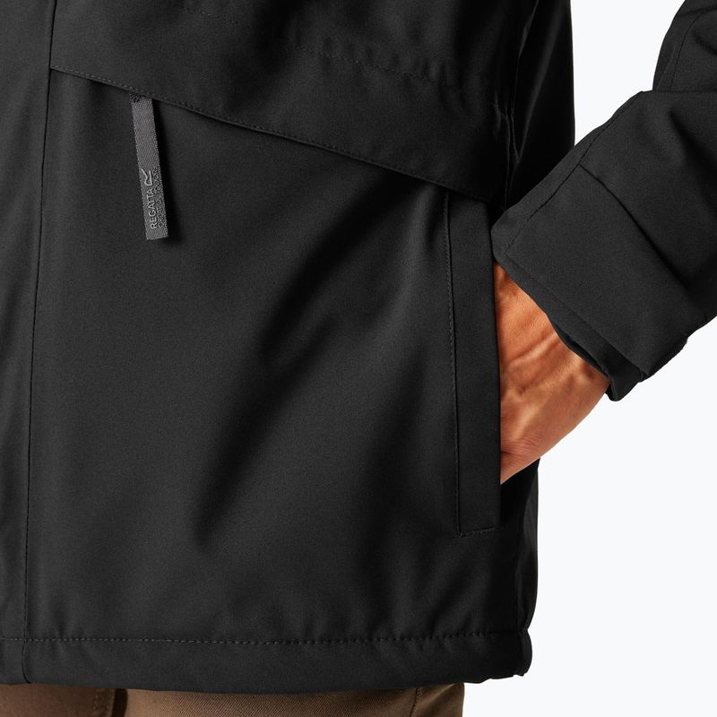 Giacca impermeabile uomo Regatta Balaton black/pumpkin spice 7