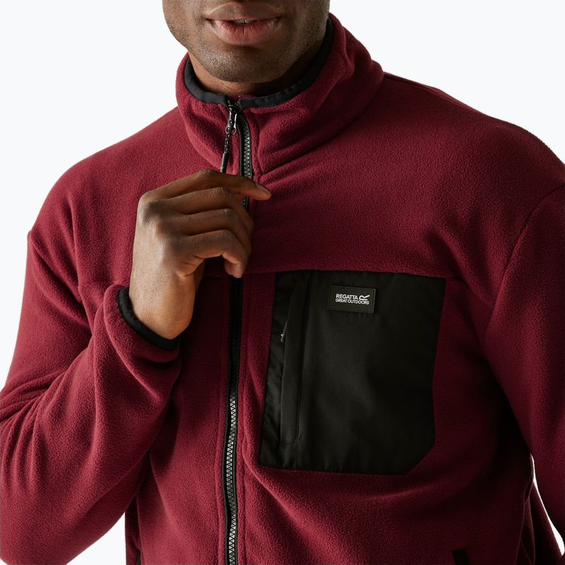 Pile uomo REGATTA Frankie Full Zip dark maroon 5