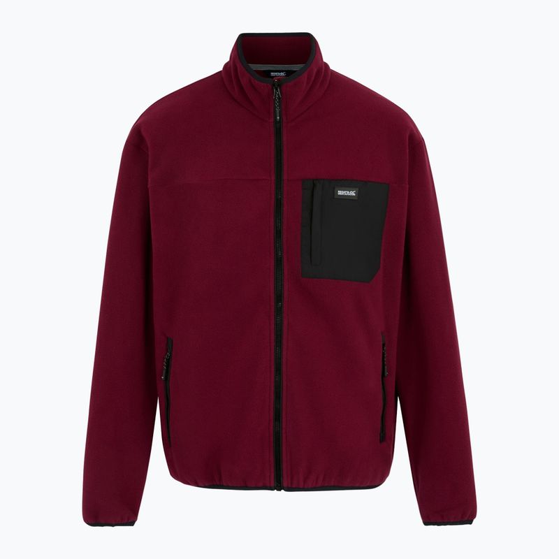 Pile uomo REGATTA Frankie Full Zip dark maroon 6
