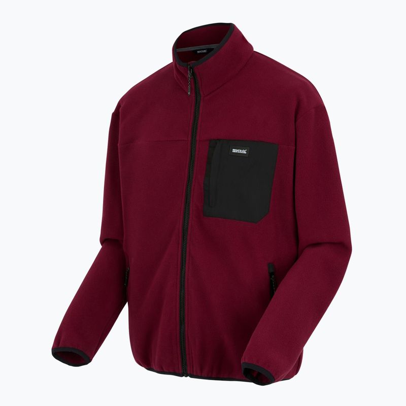 Pile uomo REGATTA Frankie Full Zip dark maroon 8
