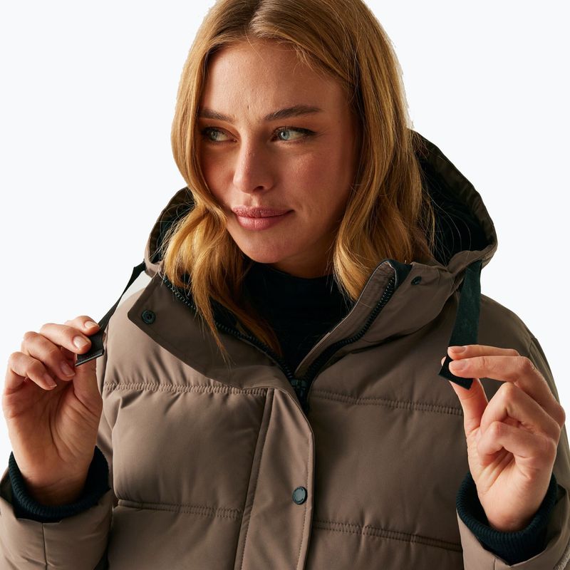 Cappotto imbottito da donna REGATTA Eryn mocha/black 4