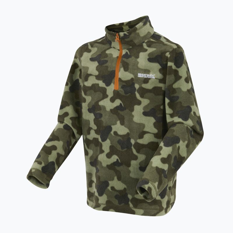 Giacca in pile da bambino REGATTA Hot Shot II Olive Night Camo Print 7