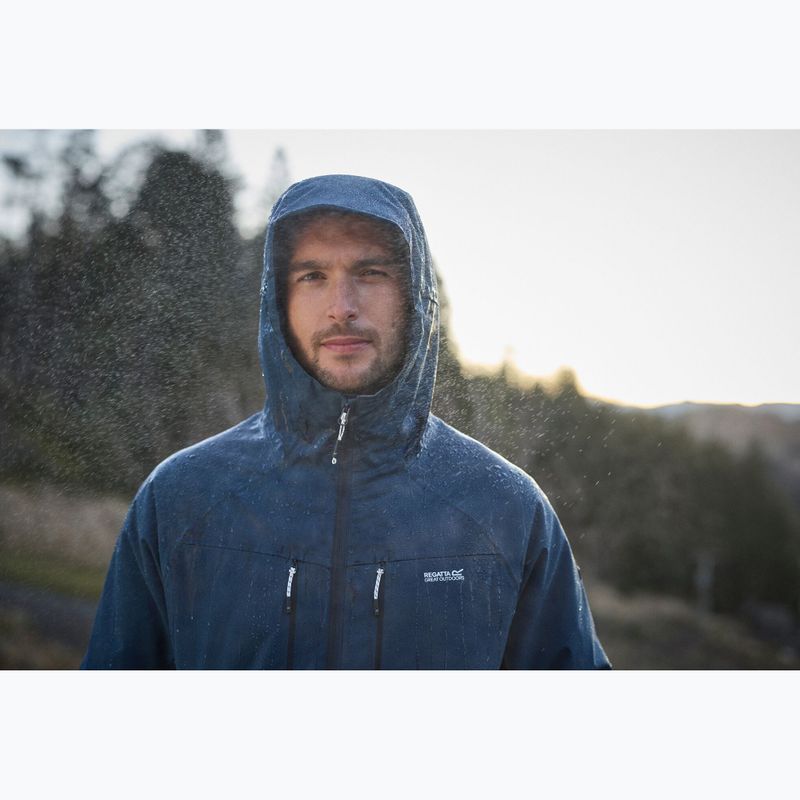 Giacca uomo impermeabile REGATTA Highton Stretch Padded moonlight denim/navy 13