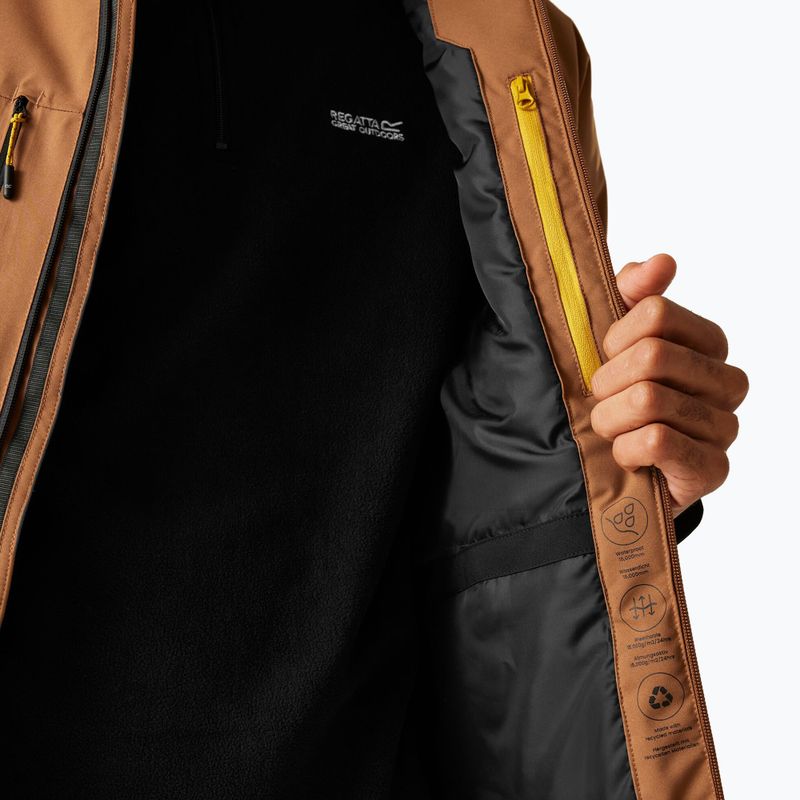Giacca da pioggia uomo REGATTA Highton Stretch Padded nut brown/black 8