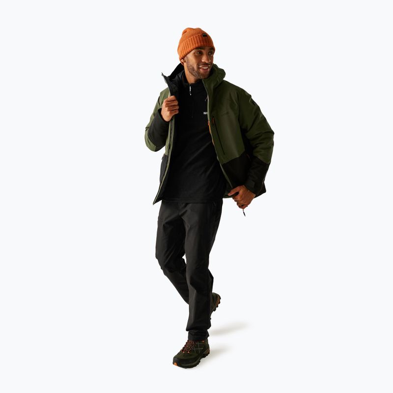 Giacca impermeabile da uomo REGATTA Highton Stretch Padded olive night/black 2