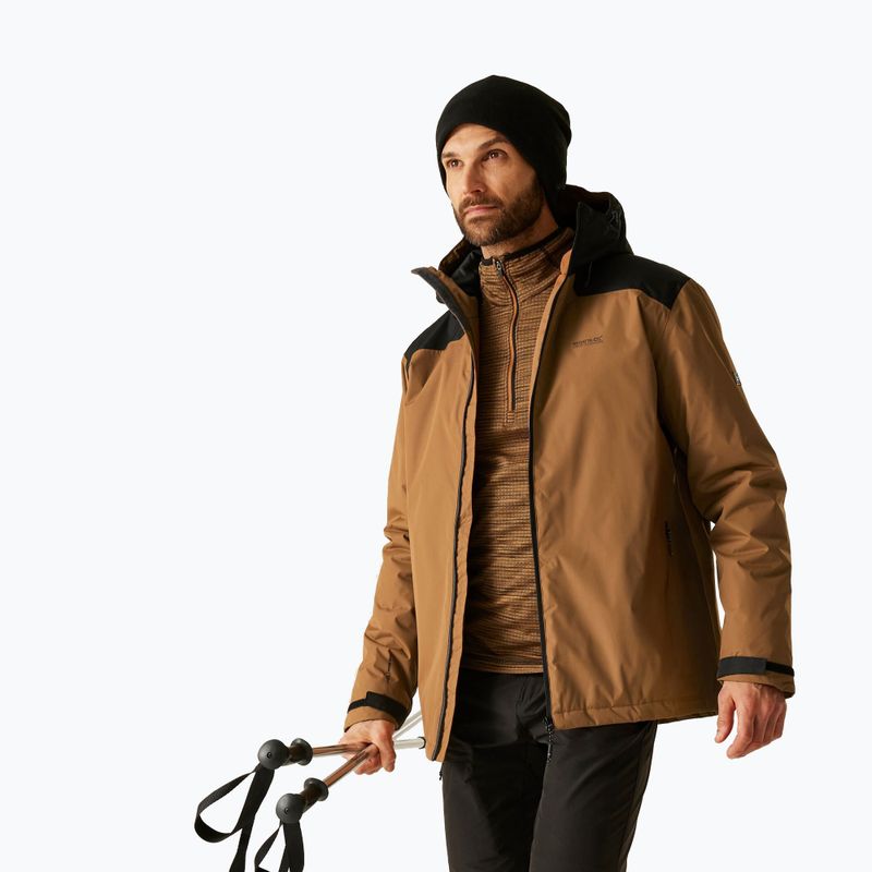 Giacca impermeabile da uomo REGATTA Thornridge nut brown/black 4