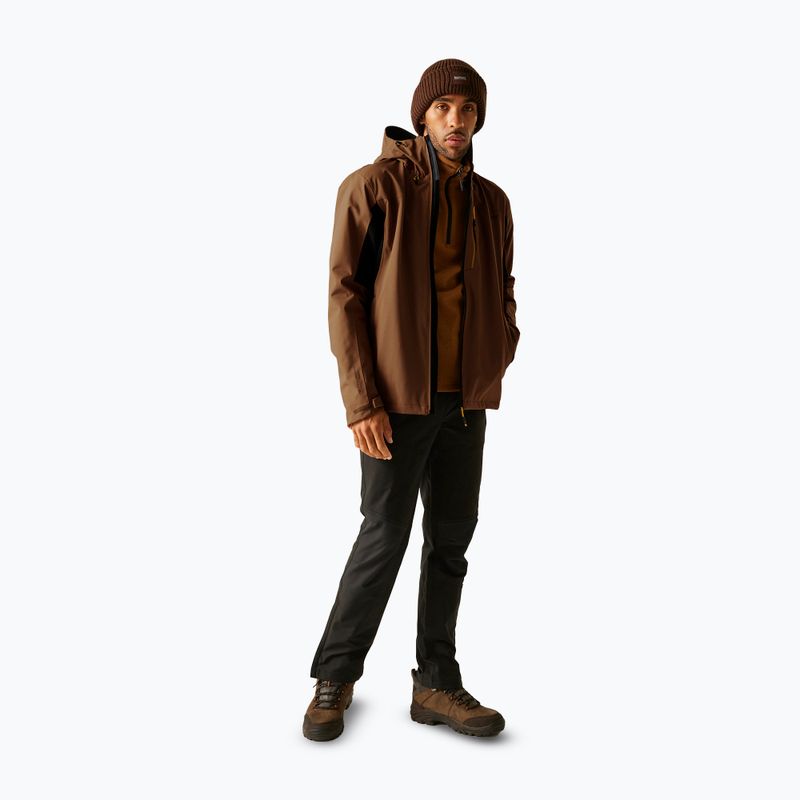 Giacca softshell uomo REGATTA Birchdale II nut brown/black 2