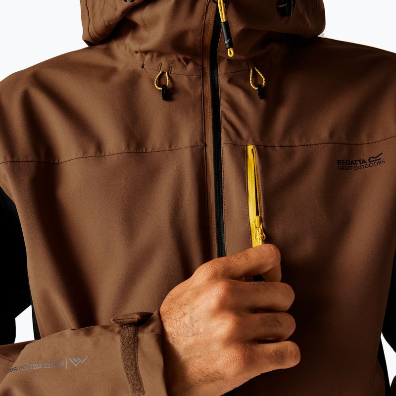 Giacca softshell uomo REGATTA Birchdale II nut brown/black 7