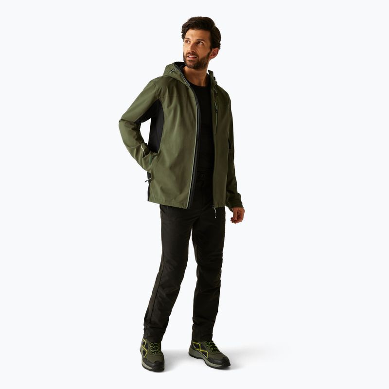 Giacca softshell uomo REGATTA Birchdale II olive night/black 2