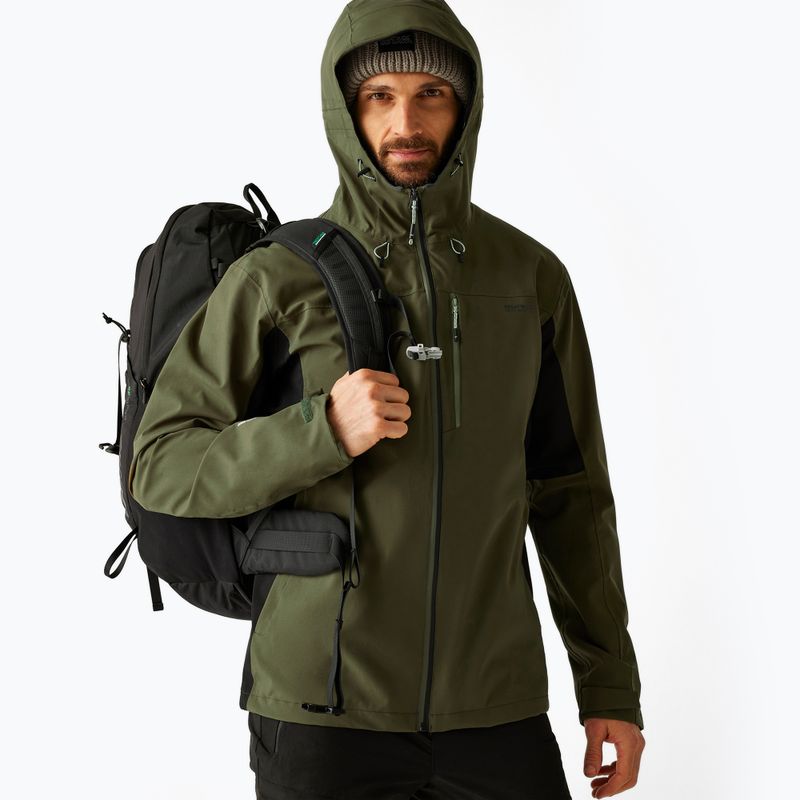 Giacca softshell uomo REGATTA Birchdale II olive night/black 4