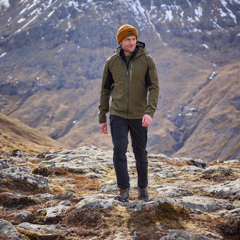 Giacca softshell uomo REGATTA Birchdale II olive night/black 14