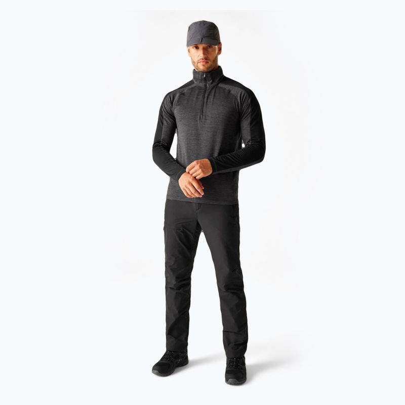 Felpa uomo REGATTA Hepley ash/black 2