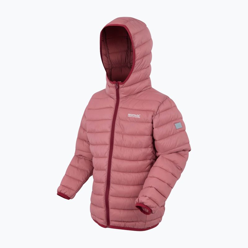 Giacca per bambini REGATTA Hooded Marizion dusty rose/dark pimento 3