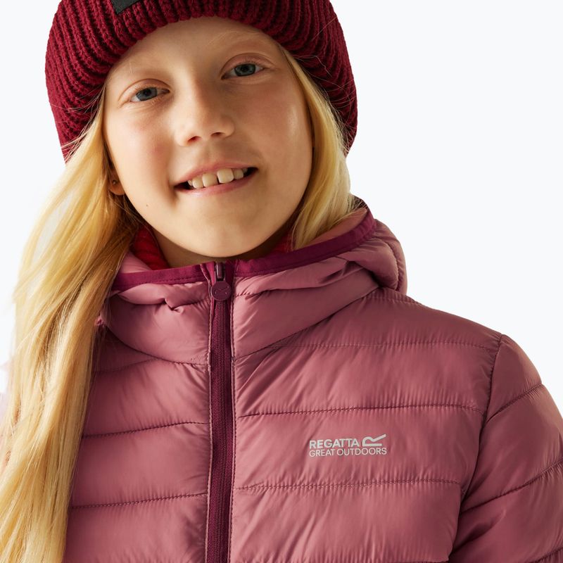 Giacca per bambini REGATTA Hooded Marizion dusty rose/dark pimento 7