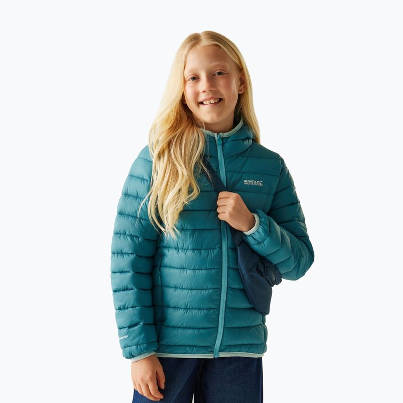 Giacca per bambini REGATTA Hooded Marizion storm blue/nordic blue 4