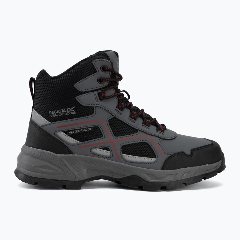 Scarpe da trekking uomo REGATTA Vendeavour granite/rio red 2
