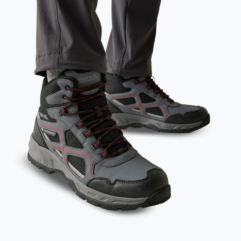 Scarpe da trekking uomo REGATTA Vendeavour granite/rio red 7