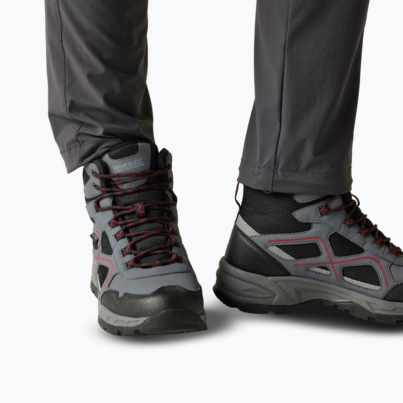Scarpe da trekking uomo REGATTA Vendeavour granite/rio red 8