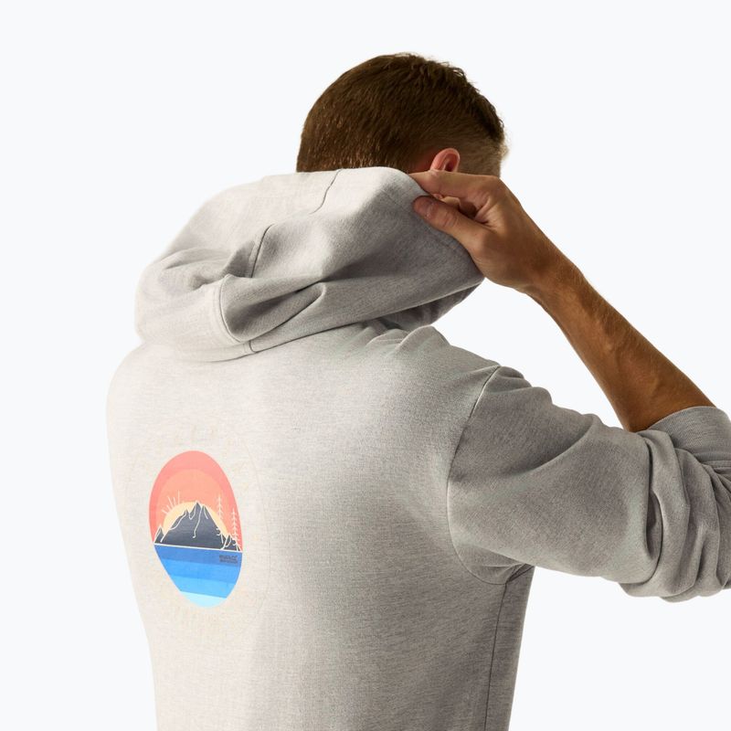 Felpa da uomo REGATTA Cline Hoody grey marl 4