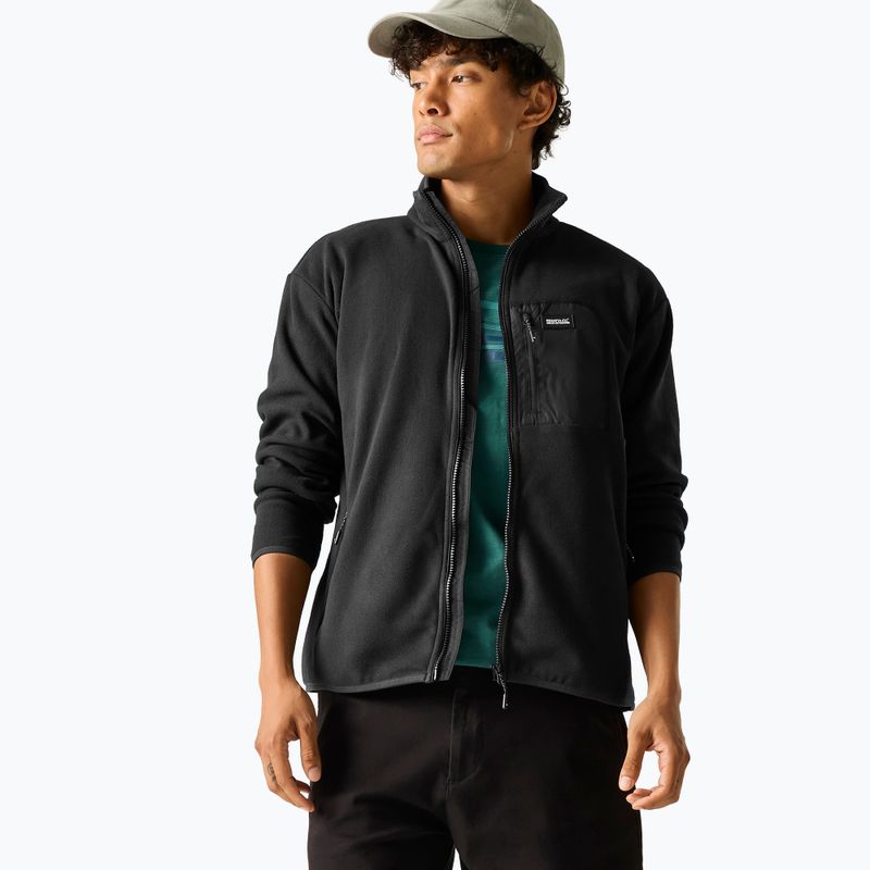 Pile uomo REGATTA  Frankie Full Zip Fleece black/black 3