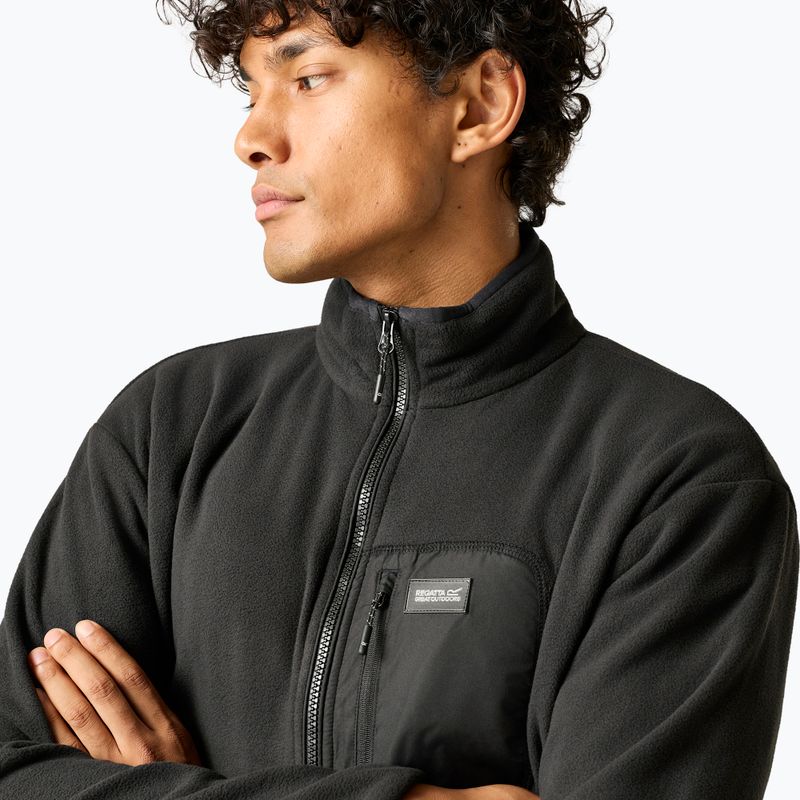 Pile uomo REGATTA  Frankie Full Zip Fleece black/black 5