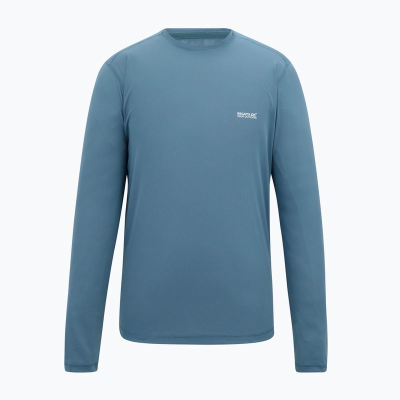 Maglia a maniche lunghe da trekking da uomo REGATTA Mindoi Anti Insect china blue 5