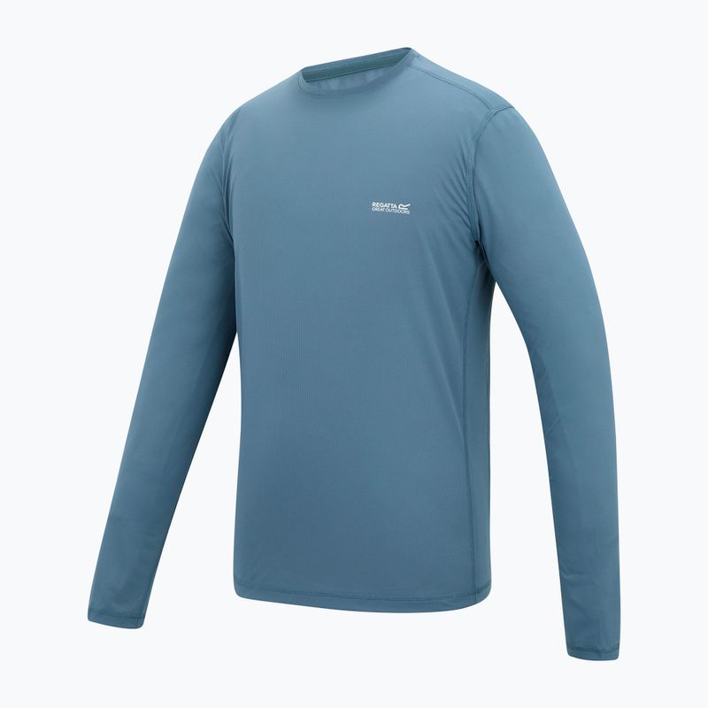 Maglia a maniche lunghe da trekking da uomo REGATTA Mindoi Anti Insect china blue 7