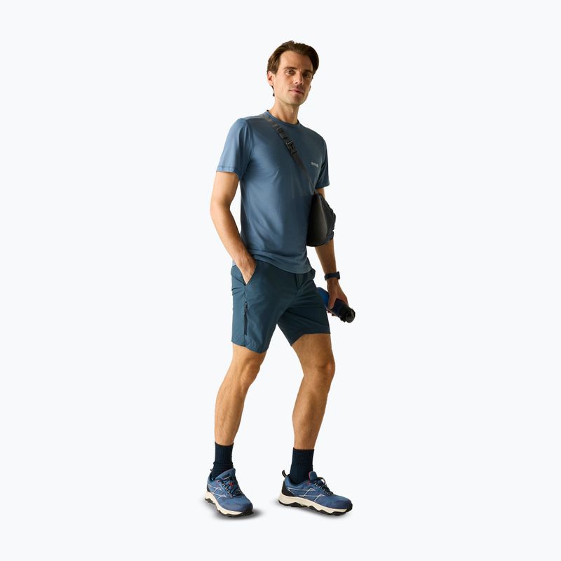 Maglietta da trekking da uomo REGATTA Mindoi Anti Insect china blue 2