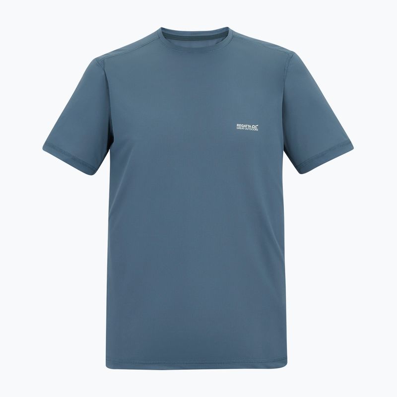 Maglietta da trekking da uomo REGATTA Mindoi Anti Insect china blue 5