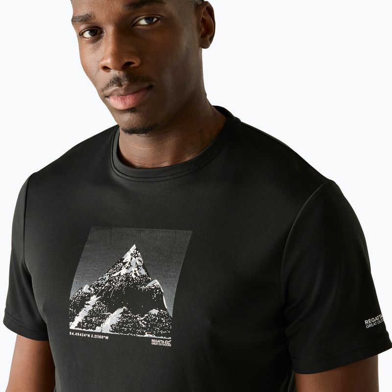 Maglietta da trekking da uomo REGATTA Fingal black 4